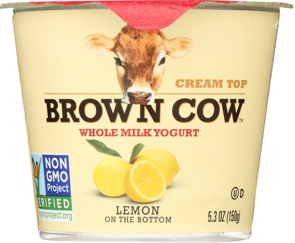 BROWN COW: Yogurt Lemon on the Bottom Cream Top, 5.3 oz