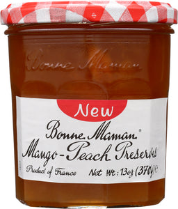 BONNE MAMAN: Mango-Peach Preserves, 13 oz