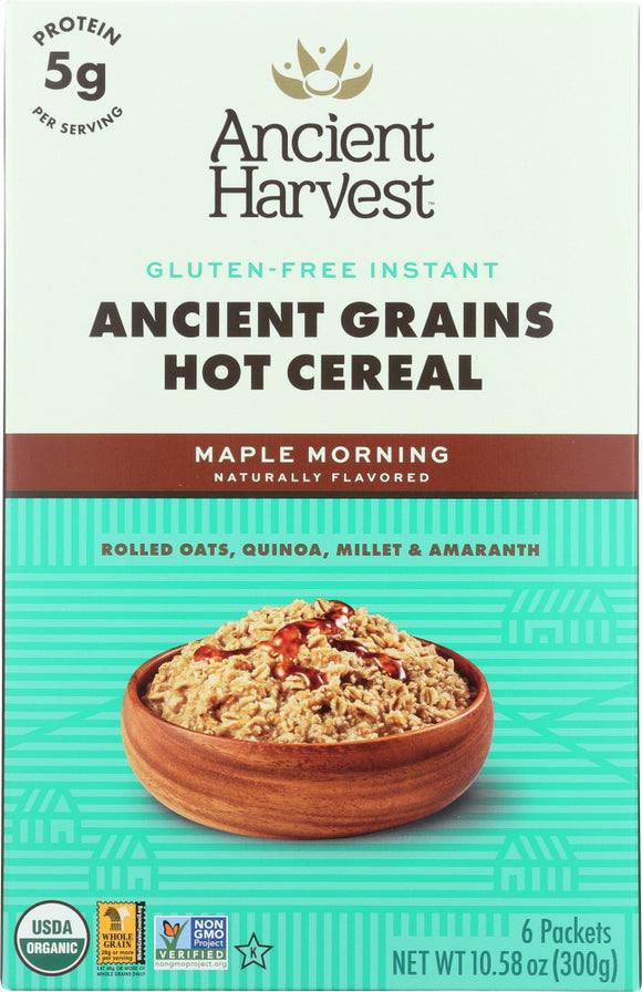 ANCIENT HARVEST: Organic Hot Cereal Maple Morning, 10.58 oz