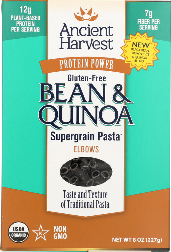 ANCIENT HARVEST: Pasta Black Bean Elbows, 8 oz