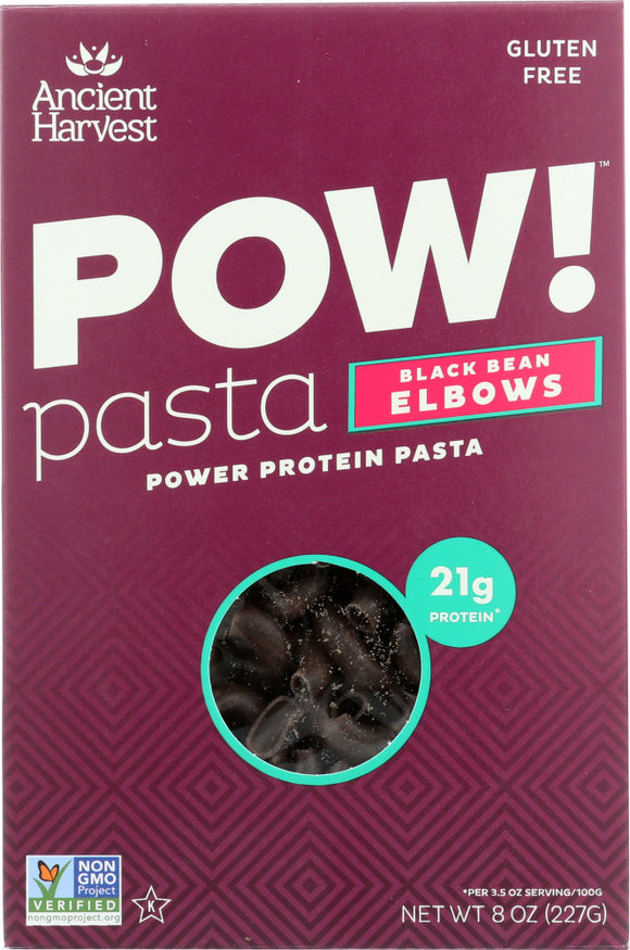 ANCIENT HARVEST: Pow! Pasta Black Bean Elbows, 8 oz