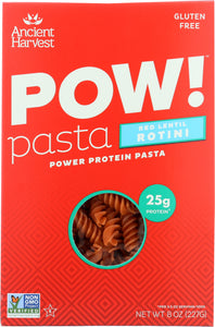 ANCIENT HARVEST: Pow! Pasta Red Lentil Rotini, 8 oz