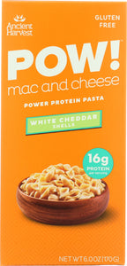 ANCIENT HARVEST: Supergrain Mac & Cheese White Cheddar Shells, 6.5 oz