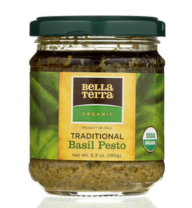 BELLA TERRA: Organic Traditional Basil Pesto, 6.3 oz