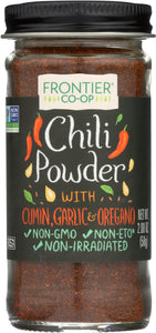 FRONTIER NATURAL PRODUCTS: Chili Powder Salt Free Blend, 2.08 oz