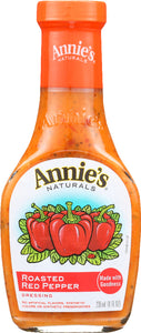 ANNIE'S NATURALS: Roasted Red Pepper Vinaigrette, 8 oz