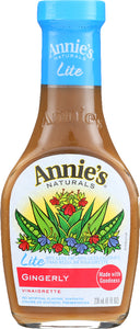 ANNIE'S NATURALS: Lite Gingerly Vinaigrette, 8 oz