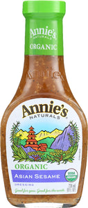 ANNIE'S NATURALS: Organic Dressing Asian Sesame, 8 oz