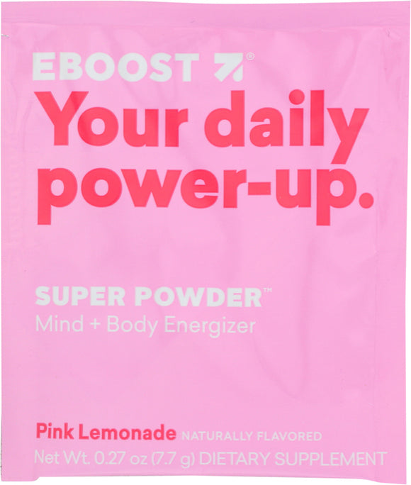EBOOST: Energy Powder Pink Lemonade, 0.25 oz