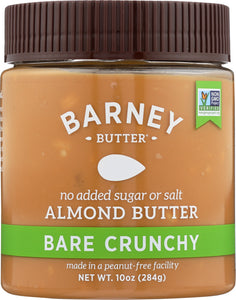 BARNEY BUTTER: Almond Butter Crunchy, 10 oz