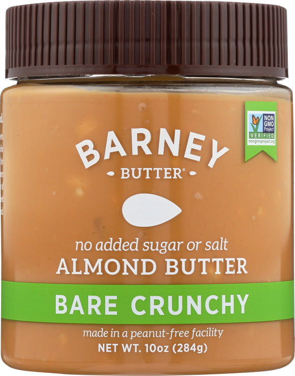 BARNEY BUTTER: Almond Butter Crunchy, 10 oz