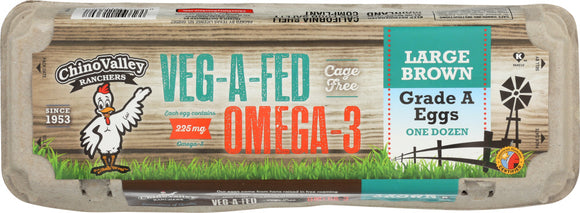 CHINO VALLEY: Ranchers Veg a Fed Omega 3 Large Eggs Cage Free, 1 Dz