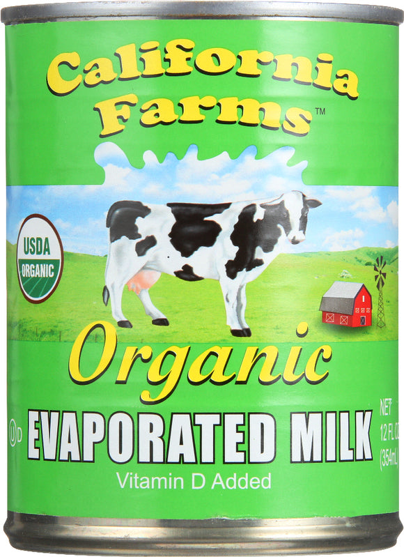 CALIFORNIA: Organic Evaporated Milk, 12 oz