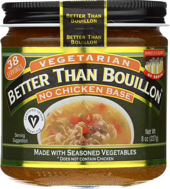 BETTER THAN BOUILLON: Vegetarian No Chicken Base, 8 oz