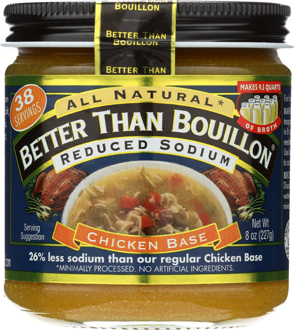 BETTER THAN BOUILLON: Vegetarian No Chicken Base Reduced Sodium, 8 Oz