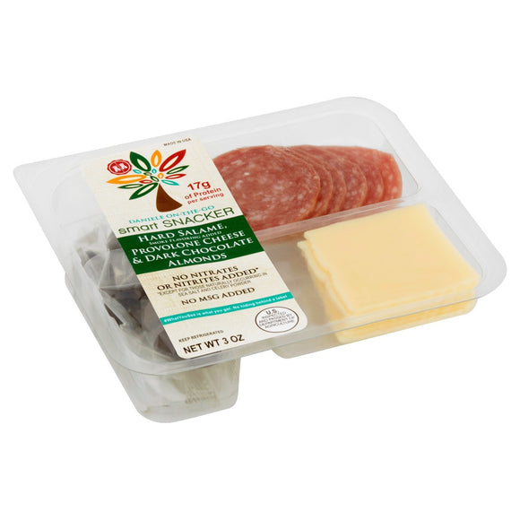 DANIELE: Hard Salame Provolone Cheese & Dark Chocolate Almonds, 3 oz
