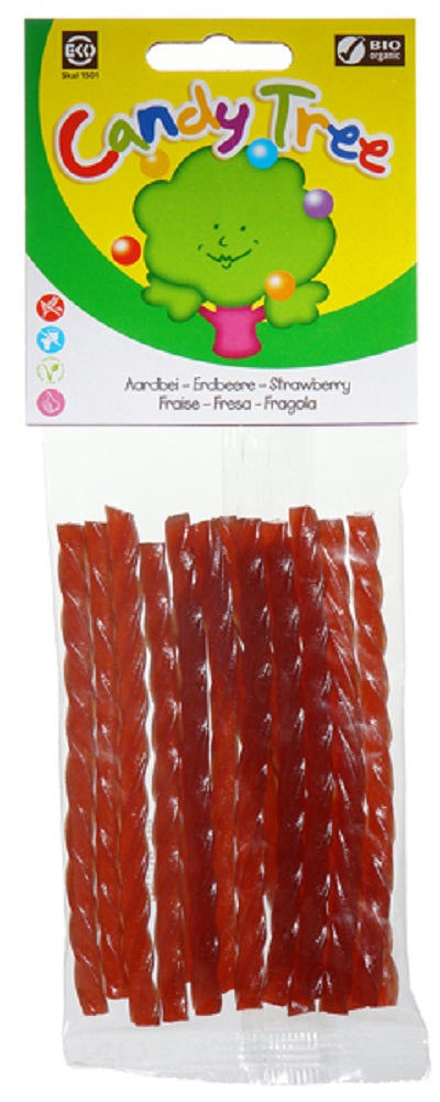 CANDY TREE: Organic Twists Strawberry, 2.6 oz