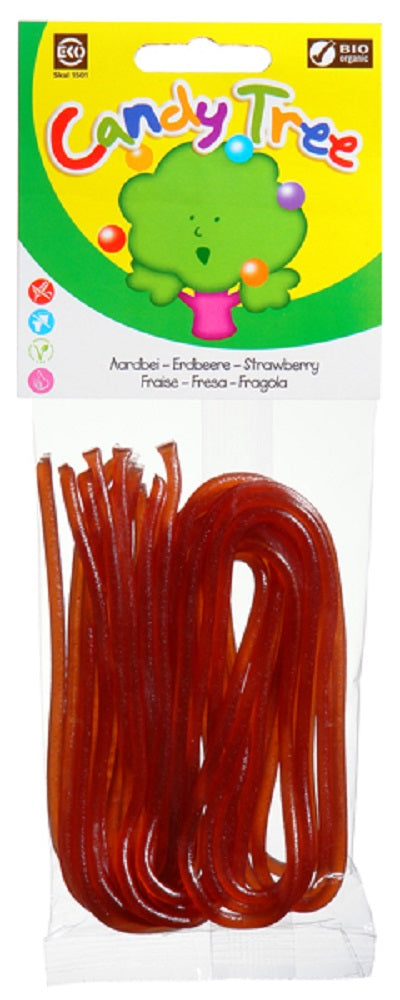CANDY TREE: Organic Laces Strawberry, 2.6 oz