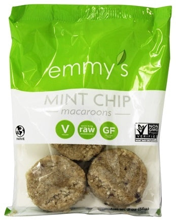 EMMYS ORGANICS: Macaroons Mint Chip, 2 oz