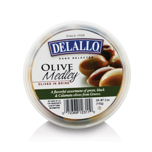 DELALLO: Olive Greek Medley Brine, 5 oz