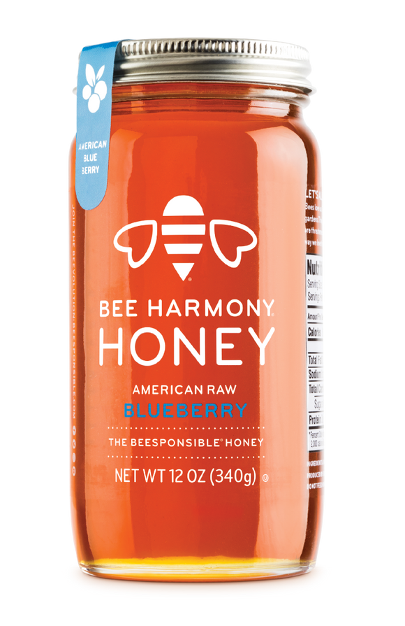 BEE HARMONY: Honey American Blueberry, 12 oz