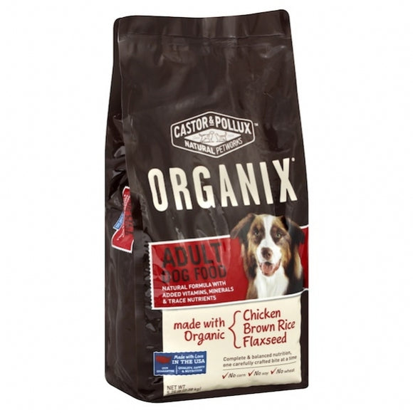 CASTOR & POLLUX: Adult Dog Food Organix Chicken Brown Rice And Flaxseed, 5.25 lb