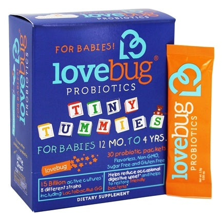 LOVEBUG PROBIOTICS: Tiny Tummies, 30 packs