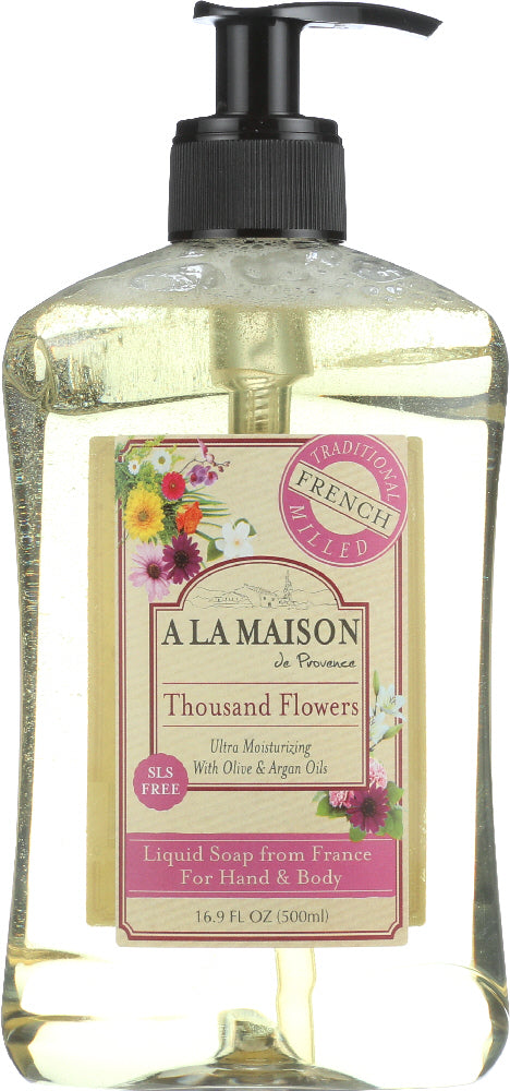 A LA MAISON: Liquid Soap Thousand Flowers, 16.9 oz