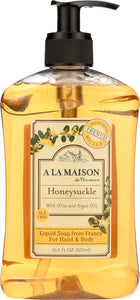 A LA MAISON: Liquid Soap Honeysuckle, 16.9 oz