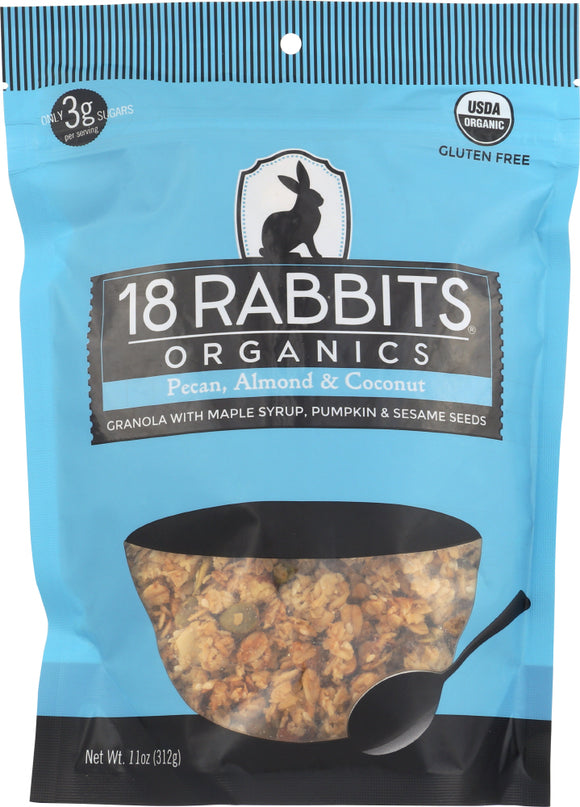 18 RABBITS: Gracious Granola Pecan Almond & Maple, 12 Oz