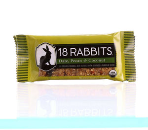 18 RABBITS: Organic Granola Bar Date Pecan & Coconut, 1.6 Oz