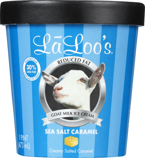 LALOOS: Ice Cream Sea Salt Caramel Goatmilk, 16 oz