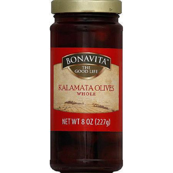 BONAVITA: Kalamata Whole Olives, 8 oz