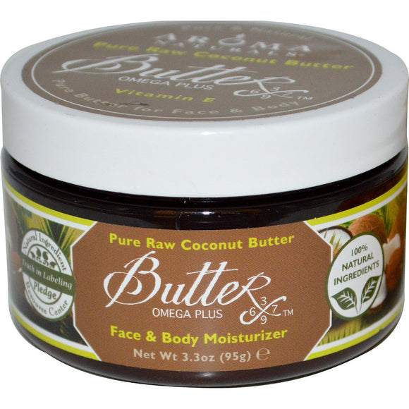 AROMA NATURALS: Pure Raw Coconut Body Butter, 3.3 oz