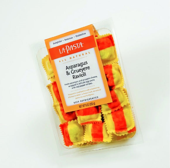 LA PASTA: Asparagus And Gruyere Ravioli, 9 oz