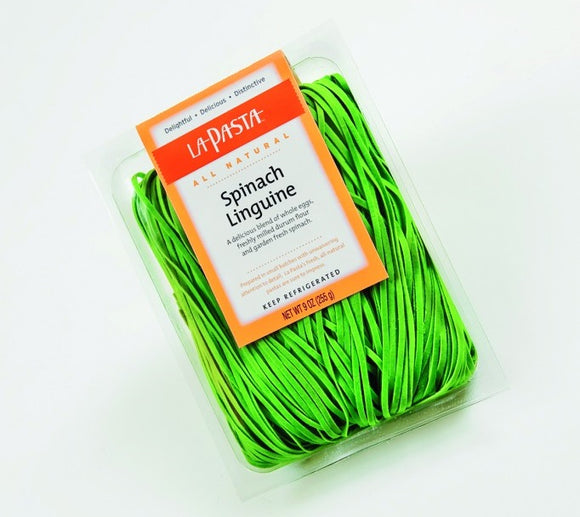 LA PASTA: Spinach Linguine Pasta, 9 oz