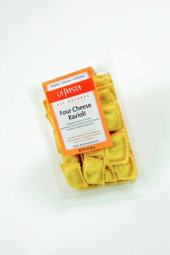 LA PASTA: Four Cheese Ravioli, 9 oz
