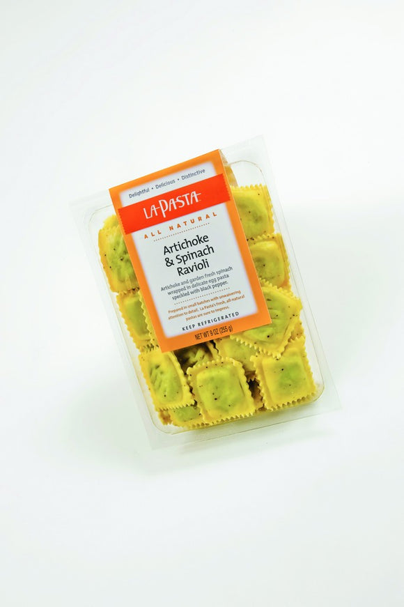 LA PASTA: Artichoke And Spinach Ravioli, 9 oz
