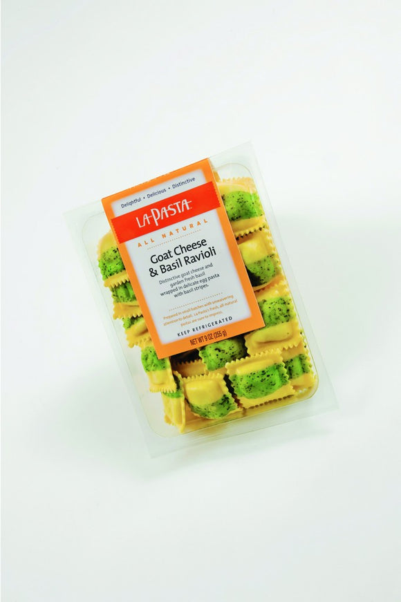 LA PASTA: Goat Cheese and Fresh Basil Ravioli, 9 oz