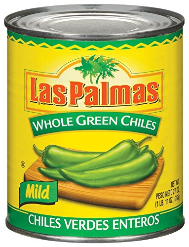 LAS PALMAS: Whole Green Chiles, 27 oz