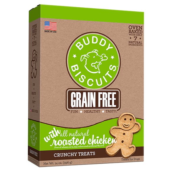 BUDDY BISCUITS: Treat Baked Dog Roasted Chicken, 14 oz