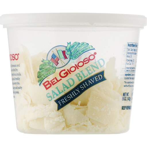 BELGIOIOSO: Salad Blend Freshly Shaved Cheese, 5 oz