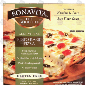 BONAVITA: Gluten Free Pesto Basil Pizza, 10 oz