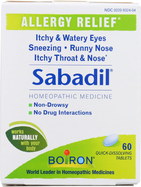 BOIRON: Allergy Relief Sabadil Homeopathic Medicine, 60 Tablets