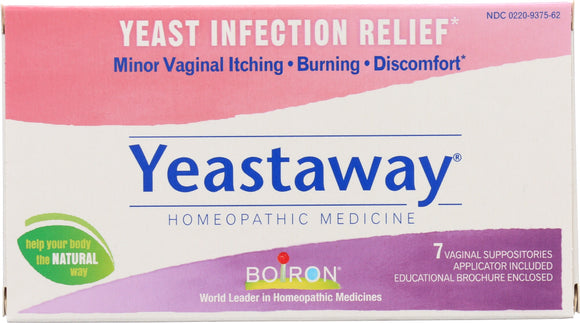 BOIRON: Yeastaway Suppositories, 7 pc