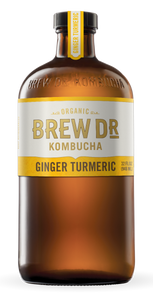 BREW DR KOMBUCHA: Kombucha Ginger Turmeric, 32 fl oz