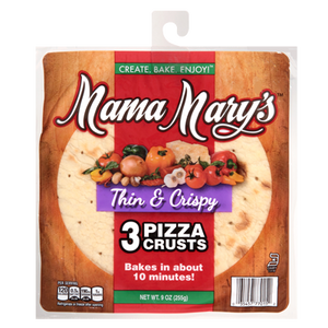 MAMA MARYS: Pizza Crust 7 Inches Thin and Crispy, 9 oz