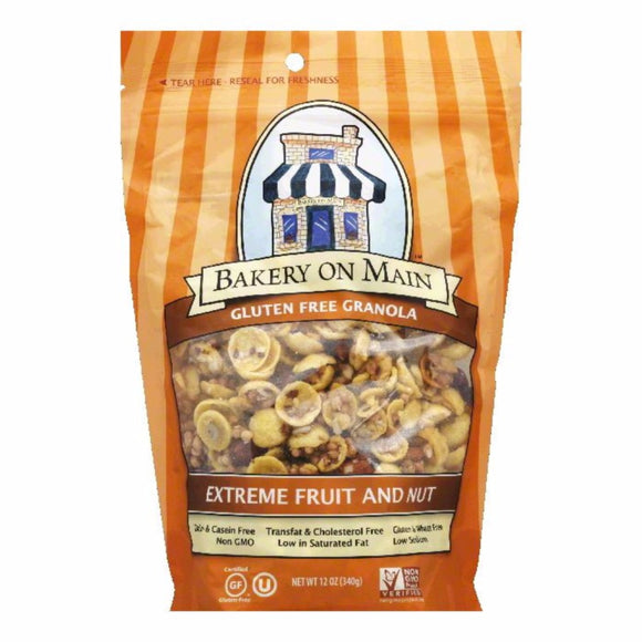 BAKERY ON MAIN: Gluten Free Granola Extreme Fruit And Nut, 12 Oz