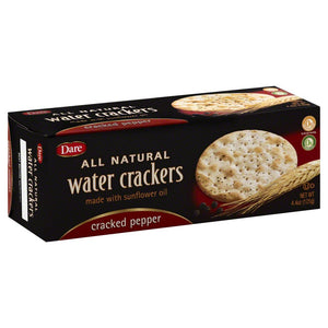 DARE: Water Crackers Cracked Pepper, 4.4 Oz