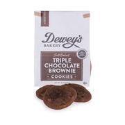 DEWEYS: Cookies Soft Triple Chocolate Brown, 6 oz
